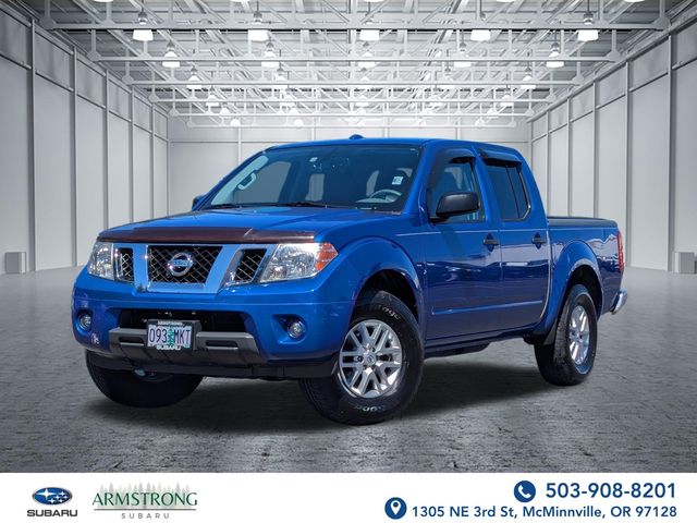 Blue Metallic 2015 Nissan Frontier Pickup Truck Four-Wheel Drive 5-Speed Automatic Overdrive