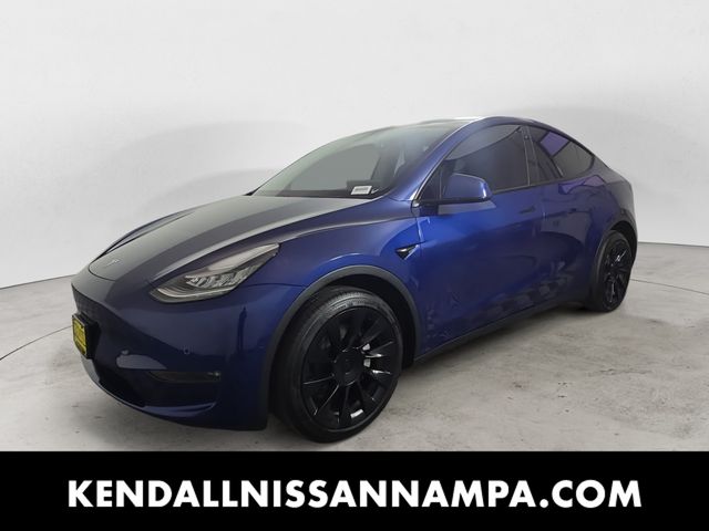 Deep Blue Metallic 2020 Tesla Model Y Long Range AWD SUV / Crossover All-Wheel Drive 1-Speed Automatic