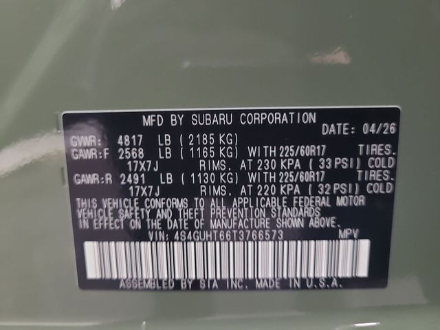 2026 – Subaru – Crosstrek
