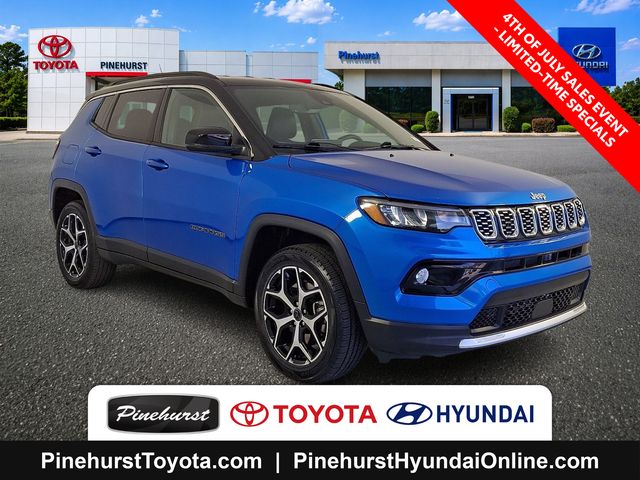 Blue 2025 Jeep Compass SUV / Crossover Four-Wheel Drive 8-Speed Automatic