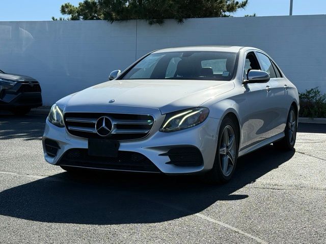 Iridium Silver Metallic 2017 Mercedes-Benz E-Class Sedan All-Wheel Drive 9-Speed Automatic