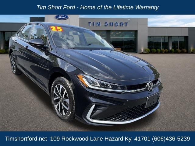 Black 2025 Volkswagen Jetta Sedan Front-Wheel Drive 8-Speed Automatic