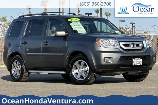 Polished Metal Metallic 2011 Honda Pilot Touring SUV / Crossover Front-Wheel Drive 5-Speed Automatic