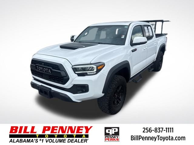 Super White 2020 Toyota Tacoma TRD Pro Double Cab 4WD Pickup Truck Four-Wheel Drive 6-Speed Automatic