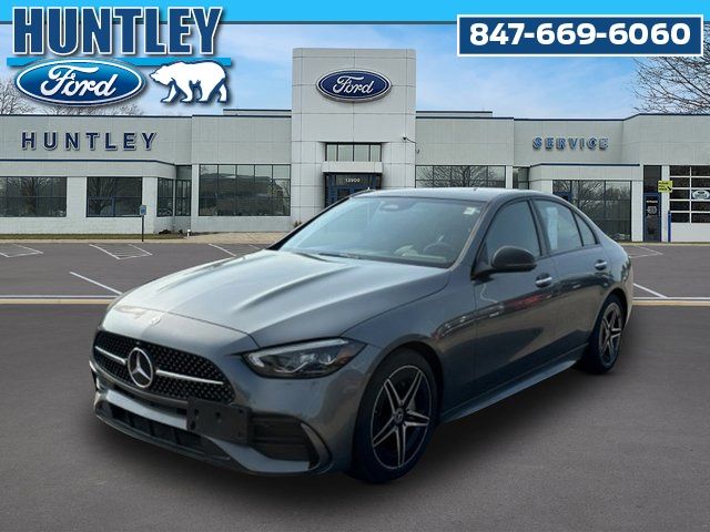 Gray 2023 Mercedes-Benz C-Class Sedan All-Wheel Drive 9-Speed Automatic