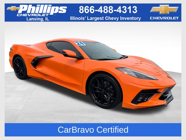 Amplify Orange Tintcoat 2024 Chevrolet Corvette Stingray 1LT Coupe RWD Coupe Rear-Wheel Drive 8-Speed Dual Clutch