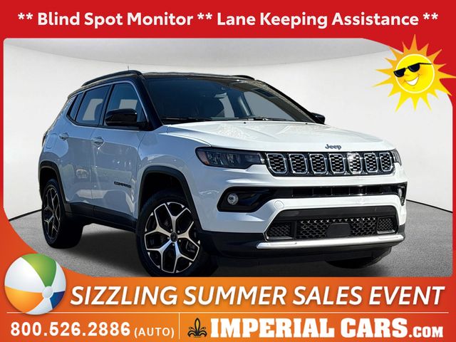 Bright White Clearcoat 2025 Jeep Compass SUV / Crossover Four-Wheel Drive 8-Speed Automatic
