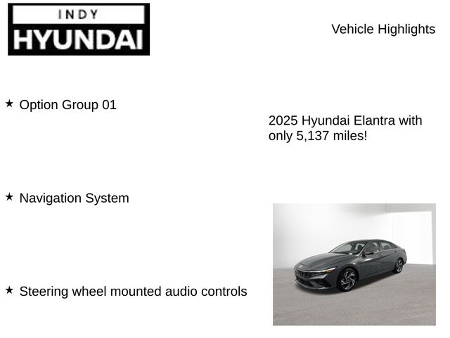 Used 2025 Hyundai Elantra For Sale in Indianapolis, IN