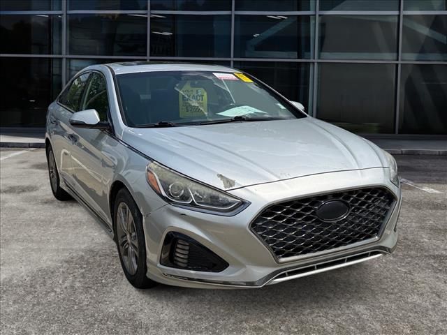 Silver 2018 Hyundai Sonata Sport FWD Sedan Front-Wheel Drive 6-Speed Automatic
