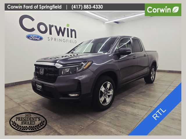 Gray 2025 Honda Ridgeline RTL AWD Pickup Truck All-Wheel Drive 9-Speed Automatic