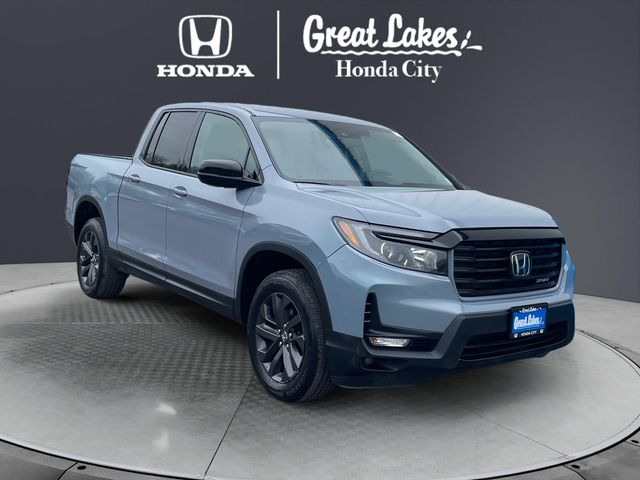 Sonic Gray Pearl 2023 Honda Ridgeline Pickup Truck All-Wheel Drive 9-Speed Automatic