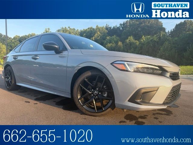 Sonic Gray Pearl 2024 Honda Civic Sedan Front-Wheel Drive Continuously Variable Transmission