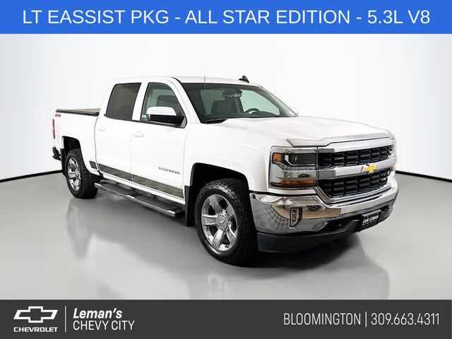 Summit White 2018 Chevrolet Silverado 1500 Pickup Truck Four-Wheel Drive 8-Speed Automatic