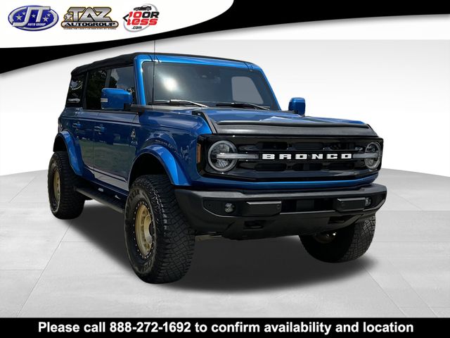 Blue Metallic 2022 Ford Bronco Outer Banks 4-Door 4WD SUV / Crossover Four-Wheel Drive Automatic