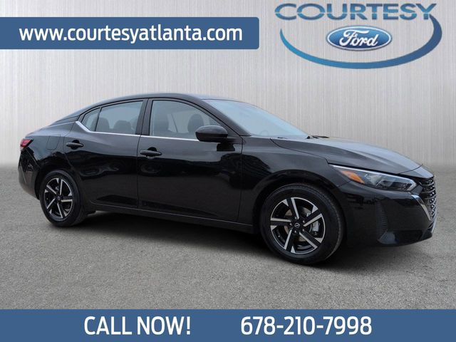 Super Black 2025 Nissan Sentra SV FWD Sedan Front-Wheel Drive Continuously Variable Transmission