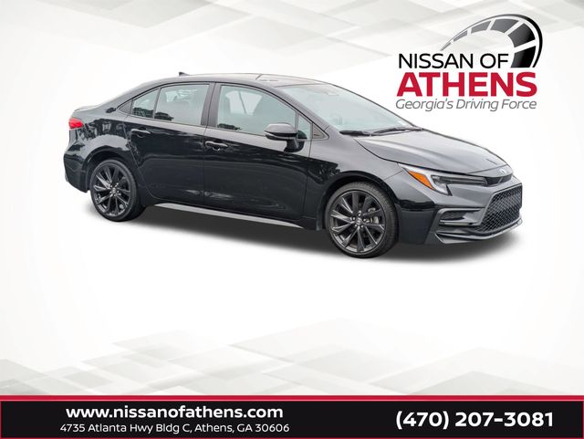 Midnight Black Metallic 2025 Toyota Corolla Sedan Front-Wheel Drive Continuously Variable Transmission