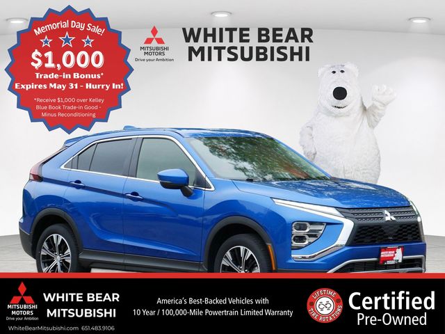 Octane Blue Metallic 2022 Mitsubishi Eclipse Cross SE S-AWC AWD SUV / Crossover All-Wheel Drive Continuously Variable Transmission