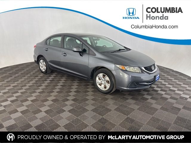 Urban Titanium Metallic 2013 Honda Civic LX Sedan Front-Wheel Drive 5-Speed Automatic
