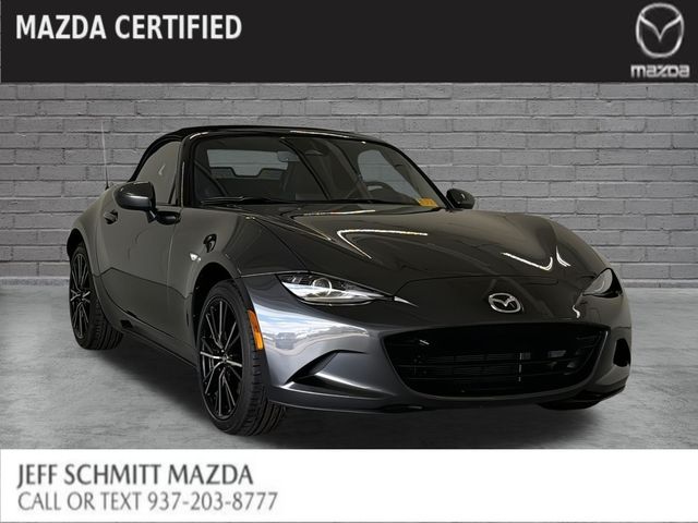 Machine Gray Metallic 2025 Mazda MX-5 Miata Convertible Rear-Wheel Drive 6-Speed Manual