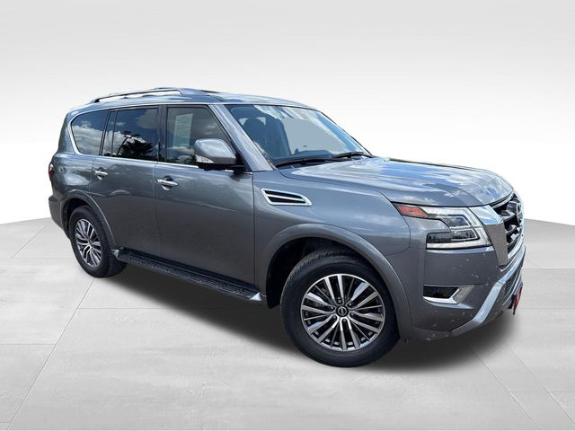 Gray (Gun Metallic) 2023 Nissan Armada SUV / Crossover 4X2 7-Speed Automatic