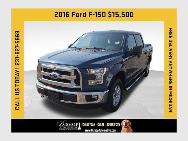 Blue Jeans Metallic 2016 Ford F-150 Pickup Truck Four-Wheel Drive 6-Speed Automatic