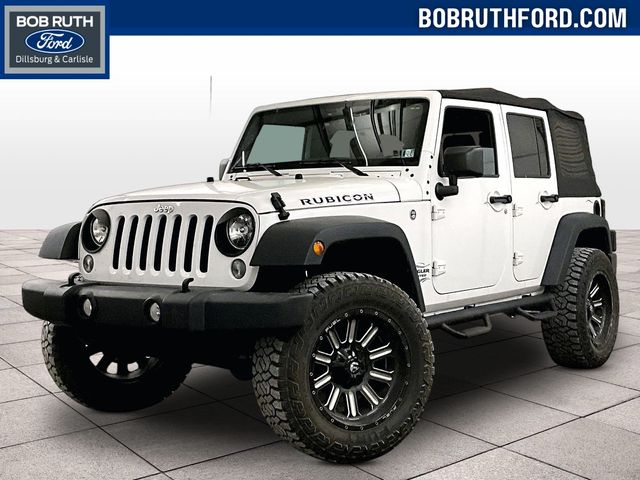 2016 Jeep Wrangler Unlimited Rubicon White at Luther Ford