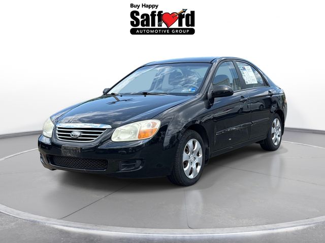 Ebony Black 2008 Kia Spectra Sedan Front-Wheel Drive 4-Speed Automatic Overdrive