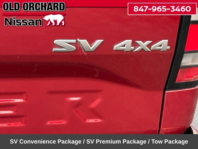 Cardinal Red Metallic Tricoat 2023 Nissan Frontier Pickup Truck Four-Wheel Drive 9-Speed Automatic