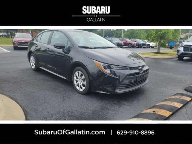Midnight Black Metallic 2025 Toyota Corolla LE FWD Sedan Front-Wheel Drive Continuously Variable Transmission