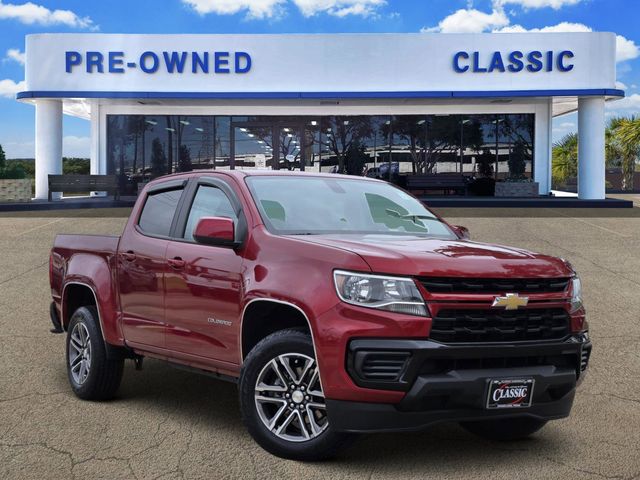 Cherry Red Tintcoat 2021 Chevrolet Colorado Work Truck Crew Cab RWD Pickup Truck 4X2 6-Speed Automatic