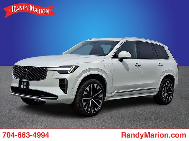Crystal White Pearl 2025 Volvo XC90 Recharge T8 Ultra Bright Theme 7-Passenger eAWD SUV / Crossover All-Wheel Drive Automatic