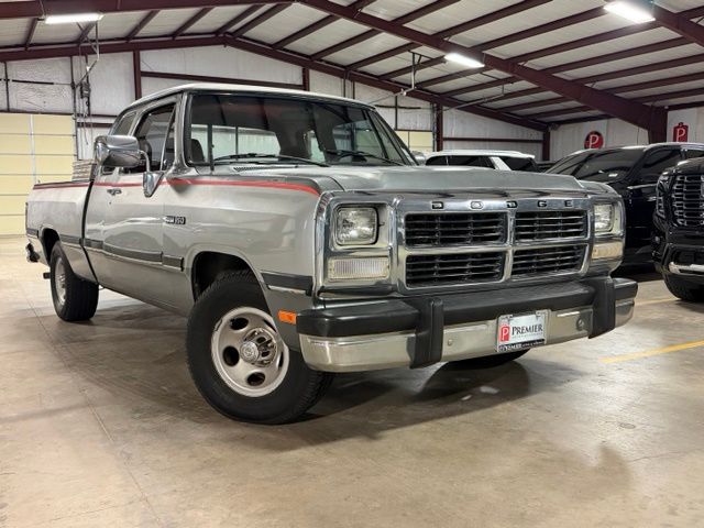 Gray 1993 Dodge RAM 150 Pickup Truck 5-Speed Manual