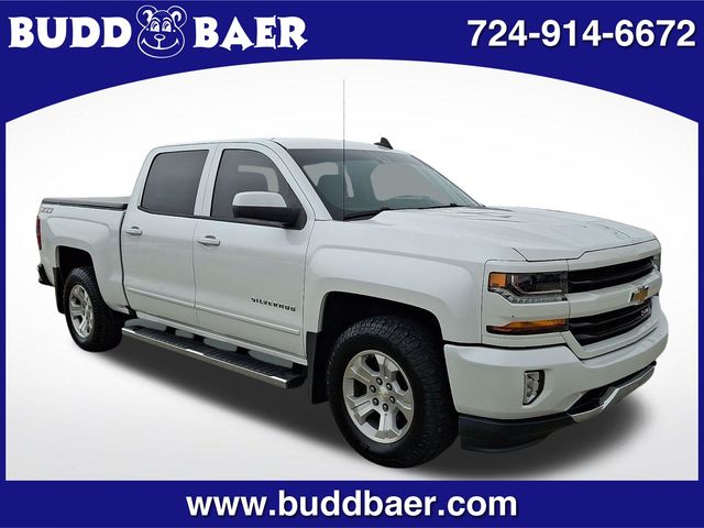 White (Iridescent Pearl Tricoat) 2018 Chevrolet Silverado 1500 LT Crew Cab 4WD Pickup Truck Four-Wheel Drive 6-Speed Automatic Overdrive