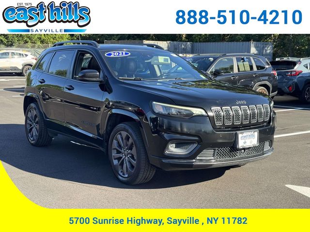 Diamond Black Crystal Pearlcoat 2021 Jeep Cherokee SUV / Crossover Four-Wheel Drive 9-Speed Automatic