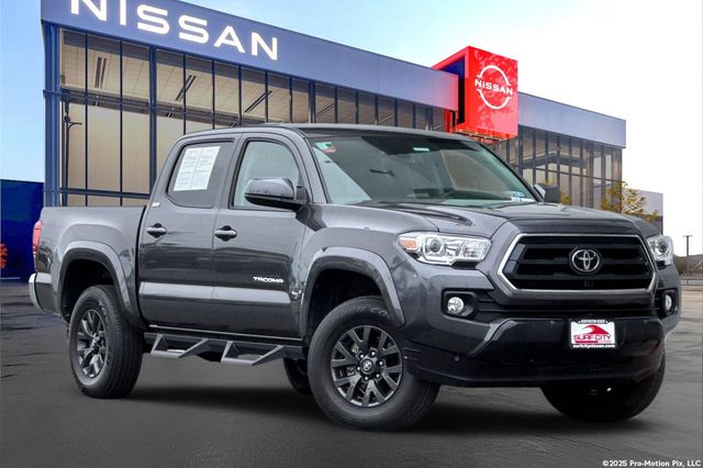 Magnetic Gray Metallic 2023 Toyota Tacoma SR5 V6 Double Cab RWD Pickup Truck 4X2 6-Speed Automatic