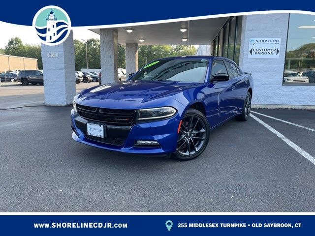 Indigo Blue 2022 Dodge Charger Sedan All-Wheel Drive 8-Speed Automatic