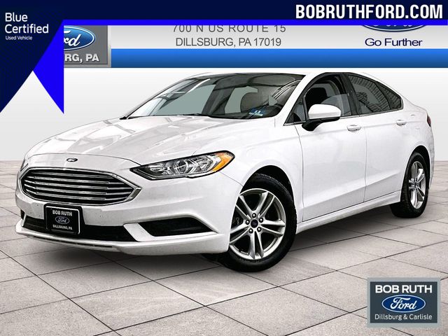 Oxford White 2018 Ford Fusion SE Sedan Front-Wheel Drive 6-Speed Automatic