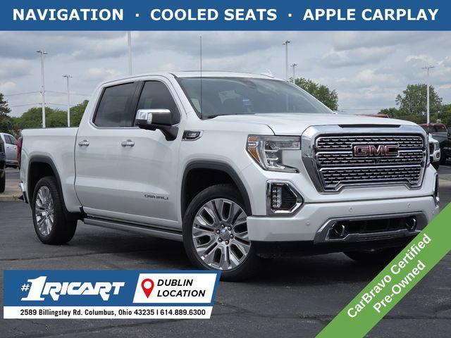 White Frost Tricoat 2021 GMC Sierra 1500 Denali Crew Cab 4WD Pickup Truck Four-Wheel Drive Automatic