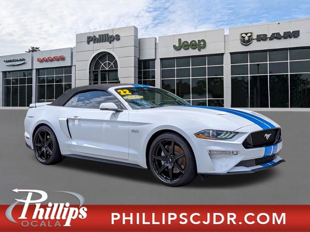 Oxford White 2022 Ford Mustang Convertible Rear-Wheel Drive Automatic