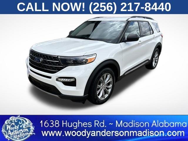 White Metallic 2022 Ford Explorer SUV / Crossover Rear-Wheel Drive Automatic