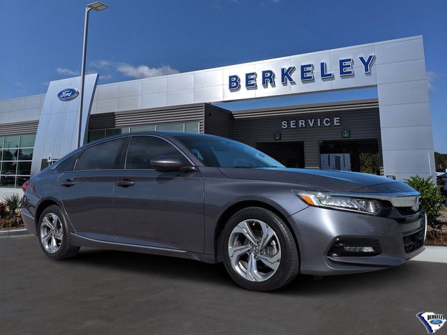 Gray (Modern Steel Metallic) 2018 Honda Accord 1.5T EX FWD Sedan Front-Wheel Drive Continuously Variable Transmission