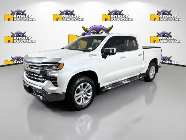 White 2023 Chevrolet Silverado 1500 Pickup Truck Four-Wheel Drive Automatic
