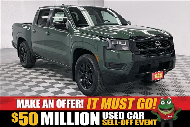 Tactical Green Metallic 2026 Nissan Frontier Pickup Truck 4X2 9-Speed Automatic Overdrive