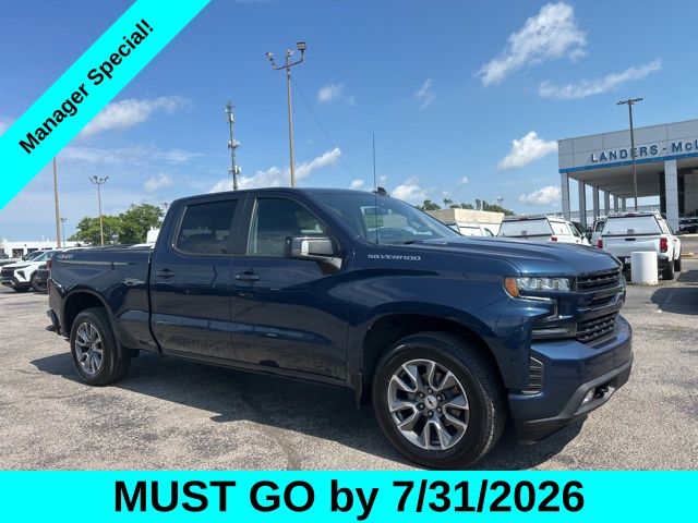 Northsky Blue Metallic 2021 Chevrolet Silverado 1500 Pickup Truck Four-Wheel Drive Automatic