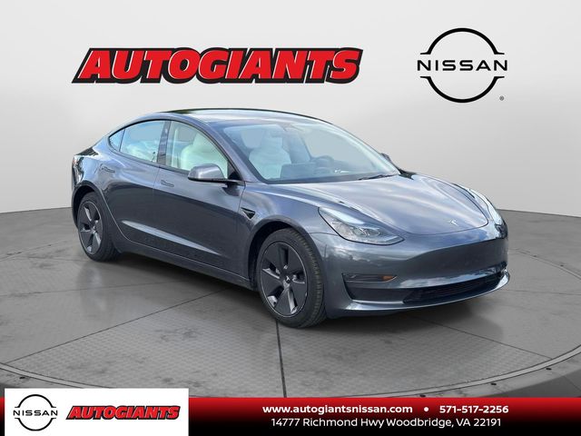 Midnight Silver Metallic 2023 Tesla Model 3 Sedan Rear-Wheel Drive 1-Speed Automatic
