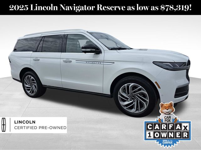White Metallic 2025 Lincoln Navigator SUV / Crossover Four-Wheel Drive Automatic