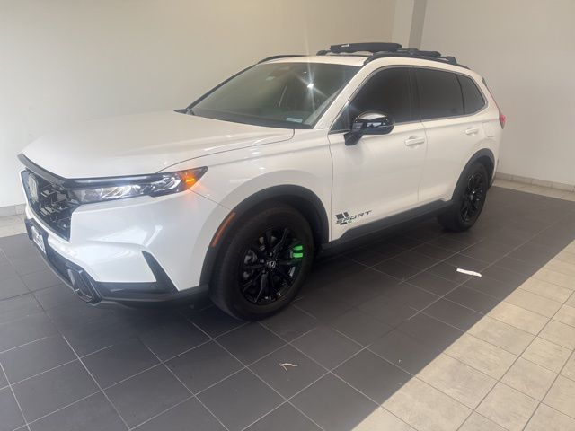 Platinum White Pearl 2025 Honda CR-V Hybrid Sport-L FWD SUV / Crossover Front-Wheel Drive Continuously Variable Transmission