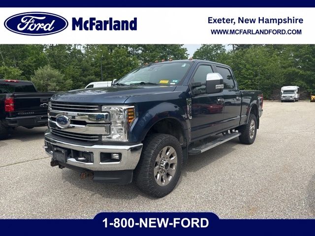Blue 2018 Ford F-350 Super Duty Lariat Crew Cab 4WD Pickup Truck Four-Wheel Drive 6-Speed Automatic