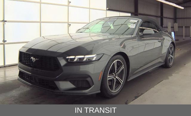 Gray Metallic 2024 Ford Mustang EcoBoost Premium Convertible RWD Convertible Rear-Wheel Drive Automatic