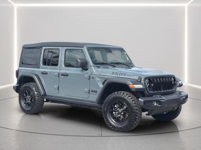 Anvil Clear Coat 2025 Jeep Wrangler Willys 4-Door 4WD SUV / Crossover Four-Wheel Drive 8-Speed Automatic